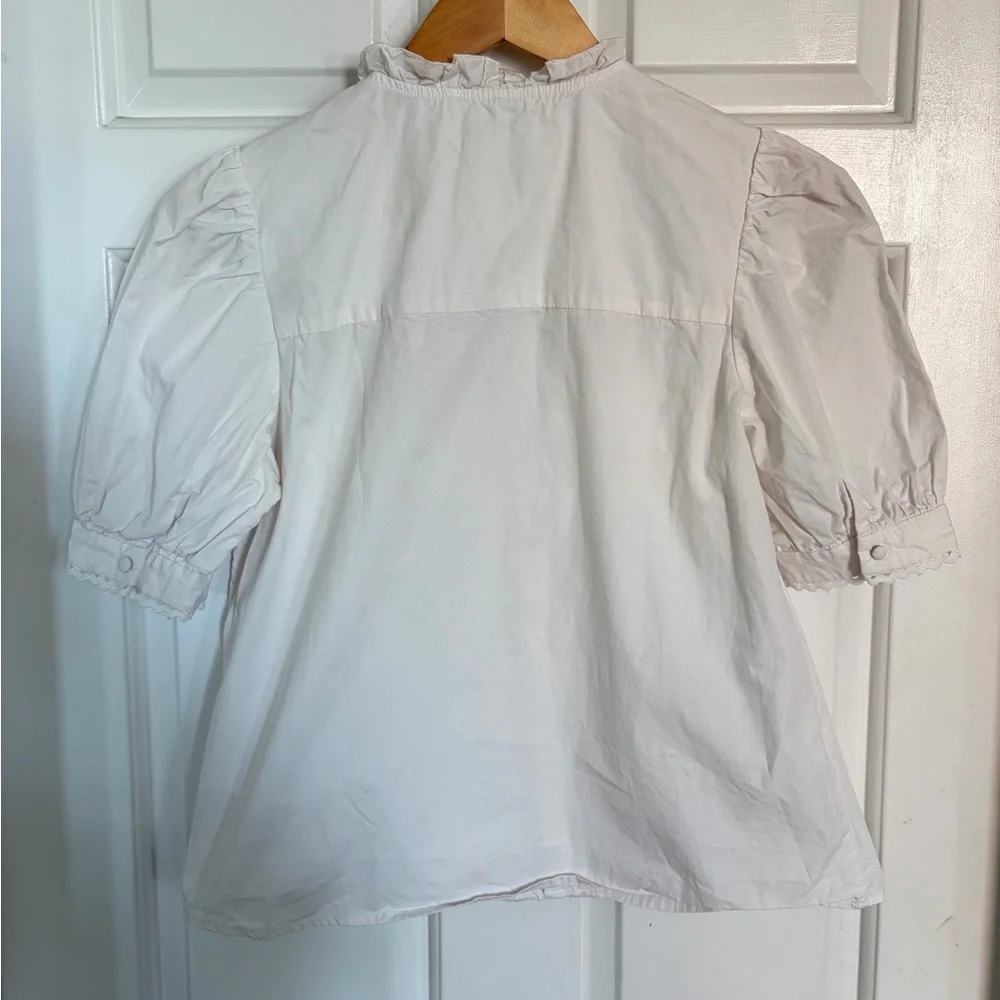 Sezane Waves Blouse in Ecru 36/4 - Picture 10 of 12